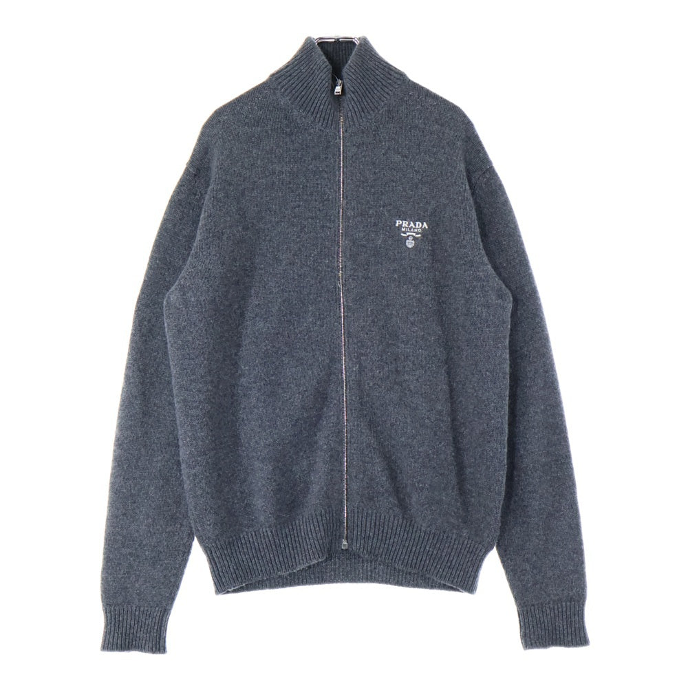PRADA(プラダ) 23AW カシミヤ ジップニットカーディガン UMG245 S232 11LM グレー