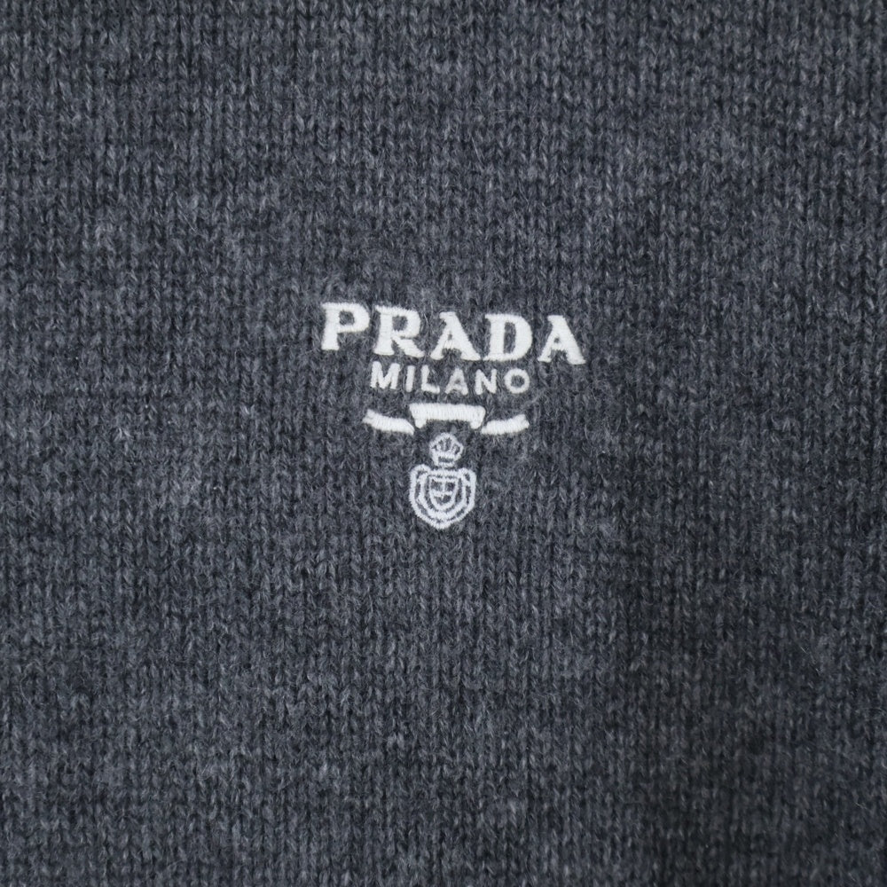 PRADA(プラダ) 23AW カシミヤ ジップニットカーディガン UMG245 S232 11LM グレー