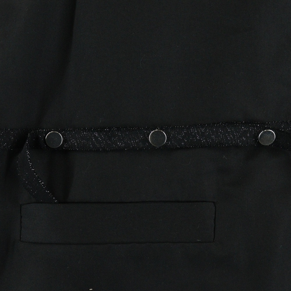 SYU.HOMME/FEMM(シュウ オム フェム) 20SS ラメベルト ジップアップベスト ブラック H20ss-10