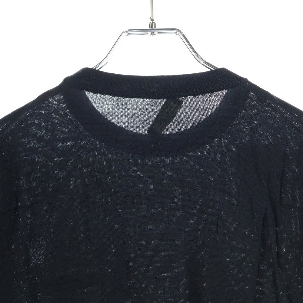 DIOR(ディオール) 19AW ビジターパッチ クルーネック ニットセーター ブラック 923M649AT938