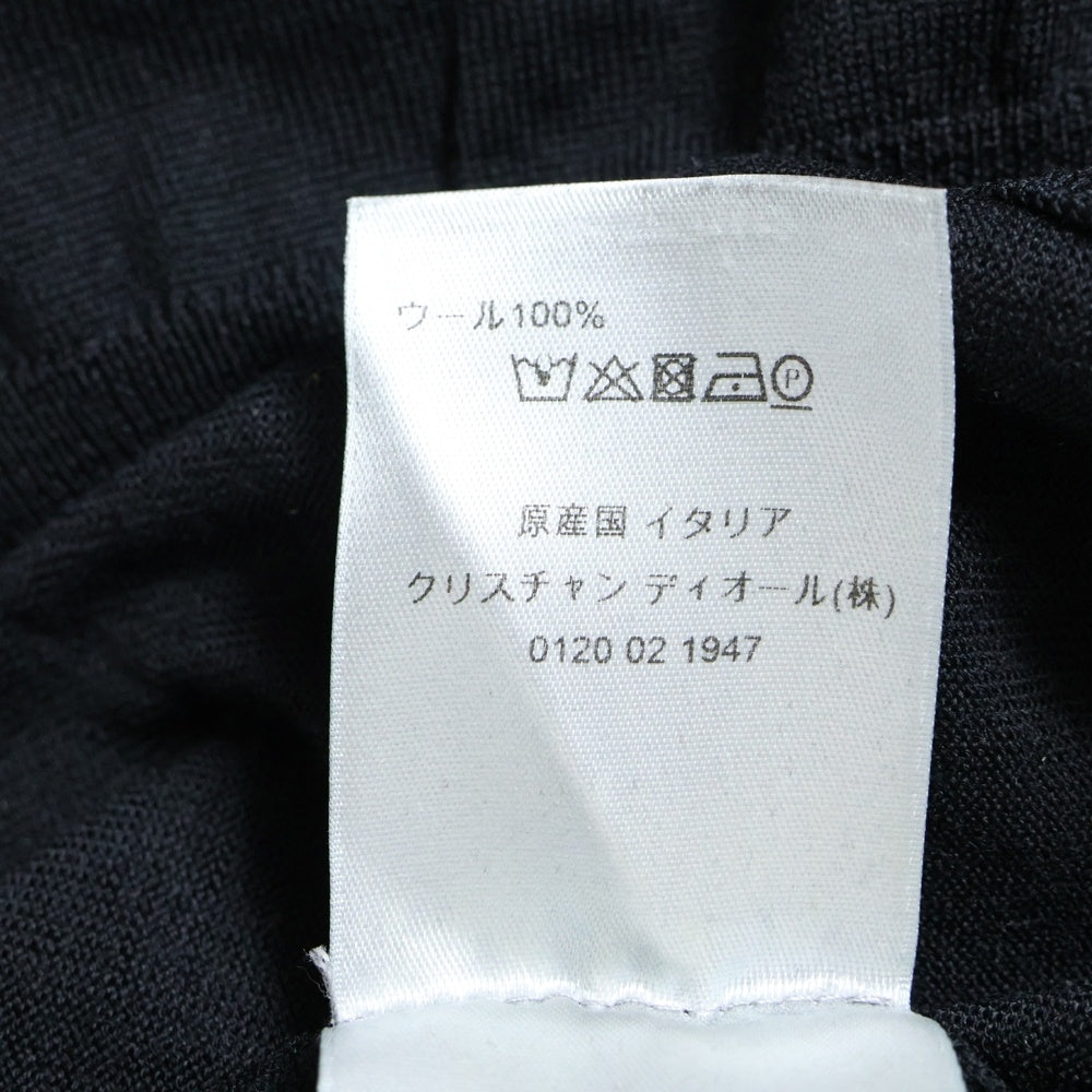 DIOR(ディオール) 19AW ビジターパッチ クルーネック ニットセーター ブラック 923M649AT938
