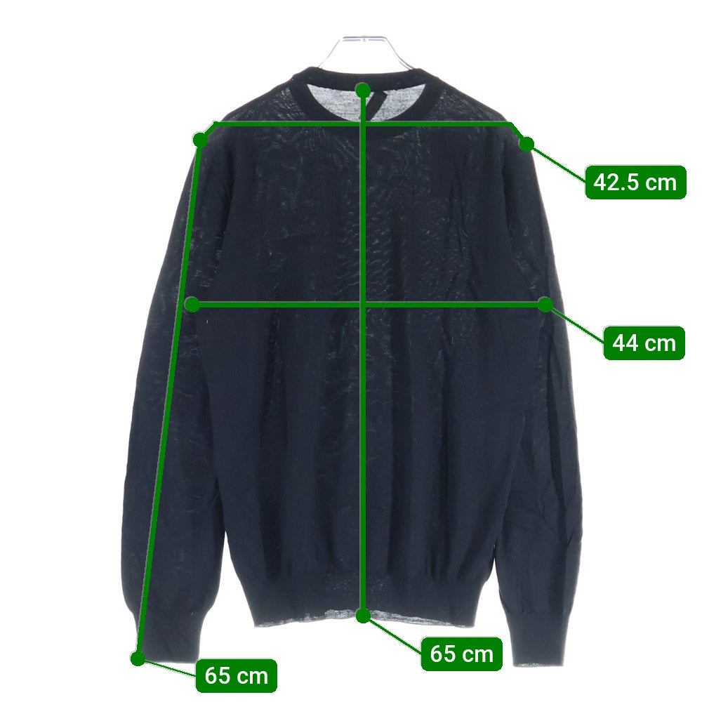 DIOR(ディオール) 19AW ビジターパッチ クルーネック ニットセーター ブラック 923M649AT938