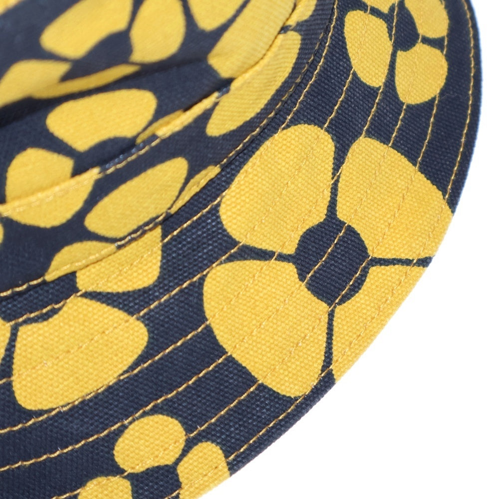 MARNI(マルニ) × CARHARTT ×カーハート フラワー総柄 バケットハット 帽子 イエロー/ブラック