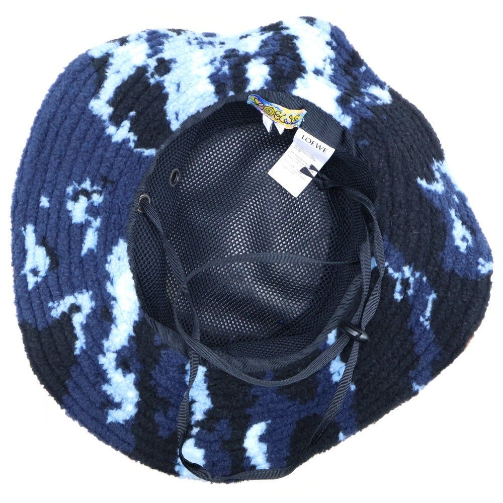 LOEWE(ロエベ) レザーロゴパッチ サファリハット バケットハット 帽子 マルチ K664119X03