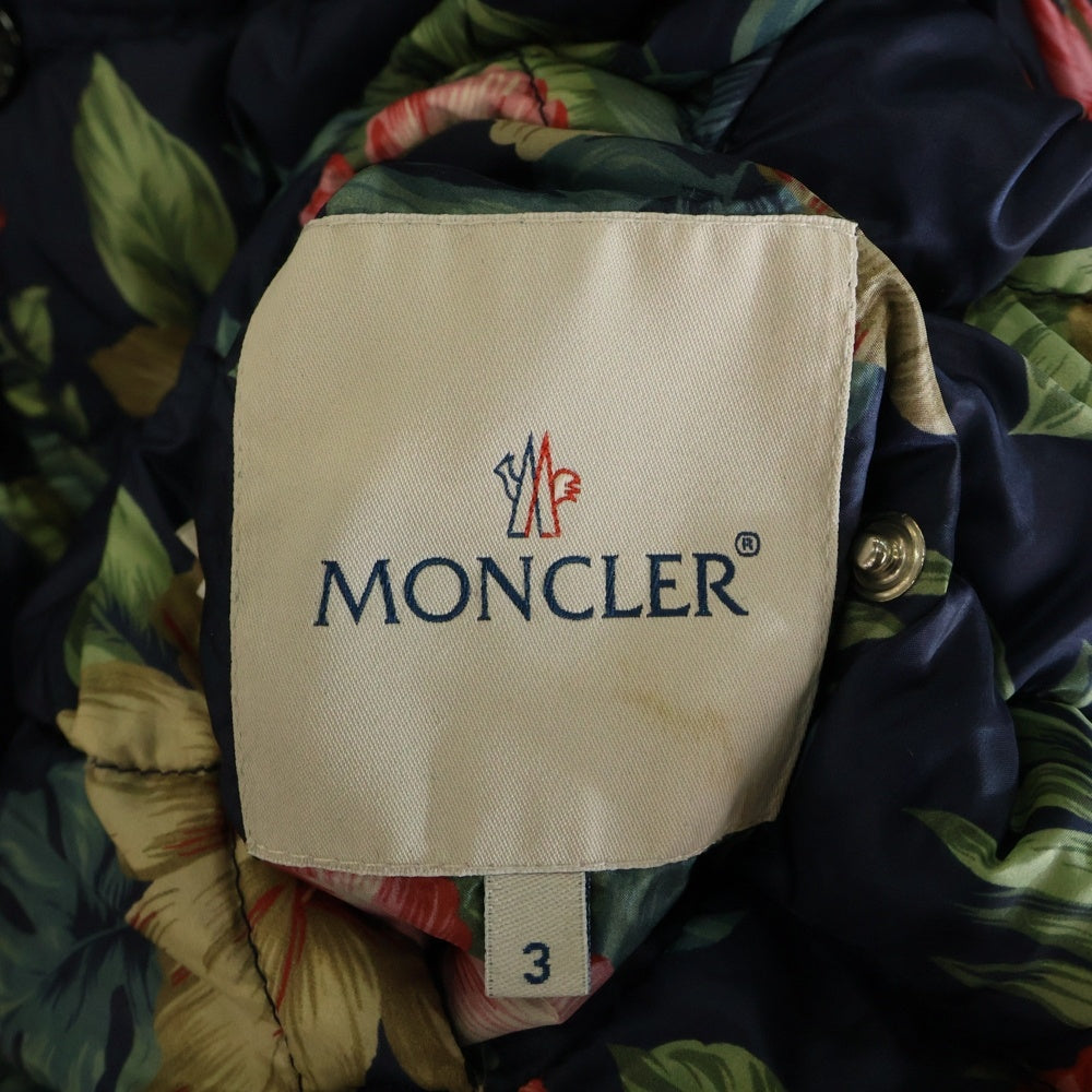 MONCLER(モンクレール) DOMINICA GIUBBOTTO ドミニク フラワー総柄 リバーシブルダウンジャケット アウター マルチ 310914141705