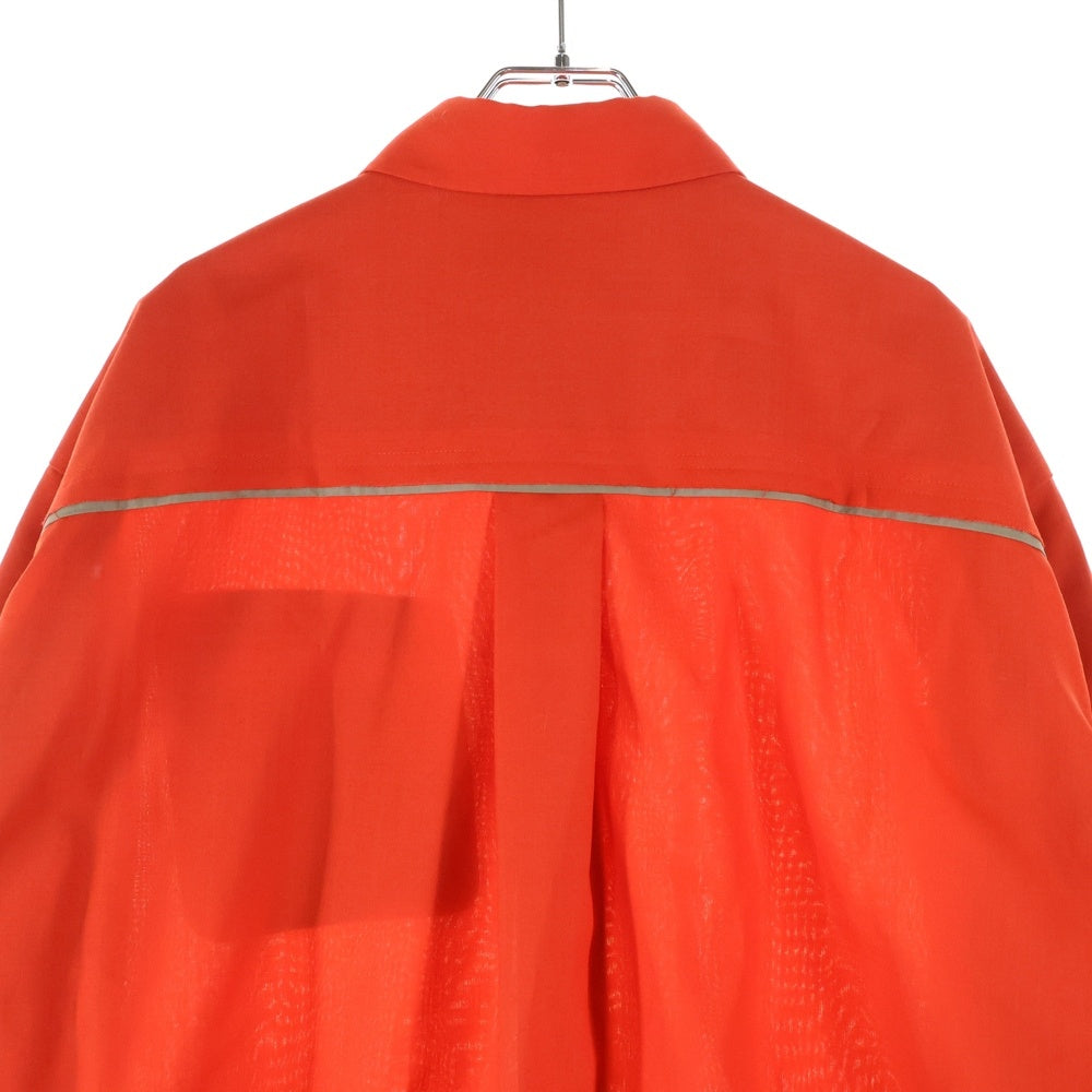 Sacai(サカイ) 22AW Wshirt jacket ナイロン 長袖シャツジャケット レッド 22-02808M