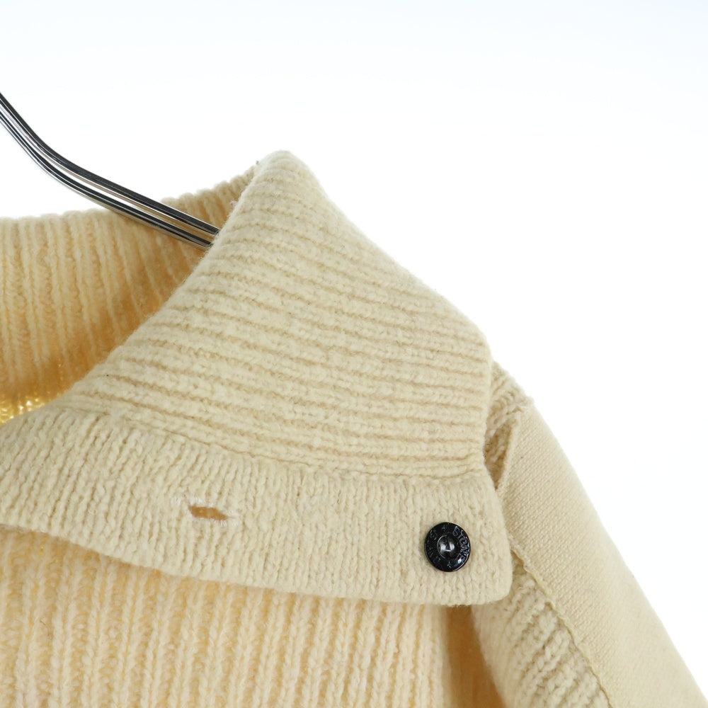 STONE ISLAND(ストーンアイランド) 90S グリーンエッジロゴワッペン タートルネックニット セーター アイボリー 21155F54