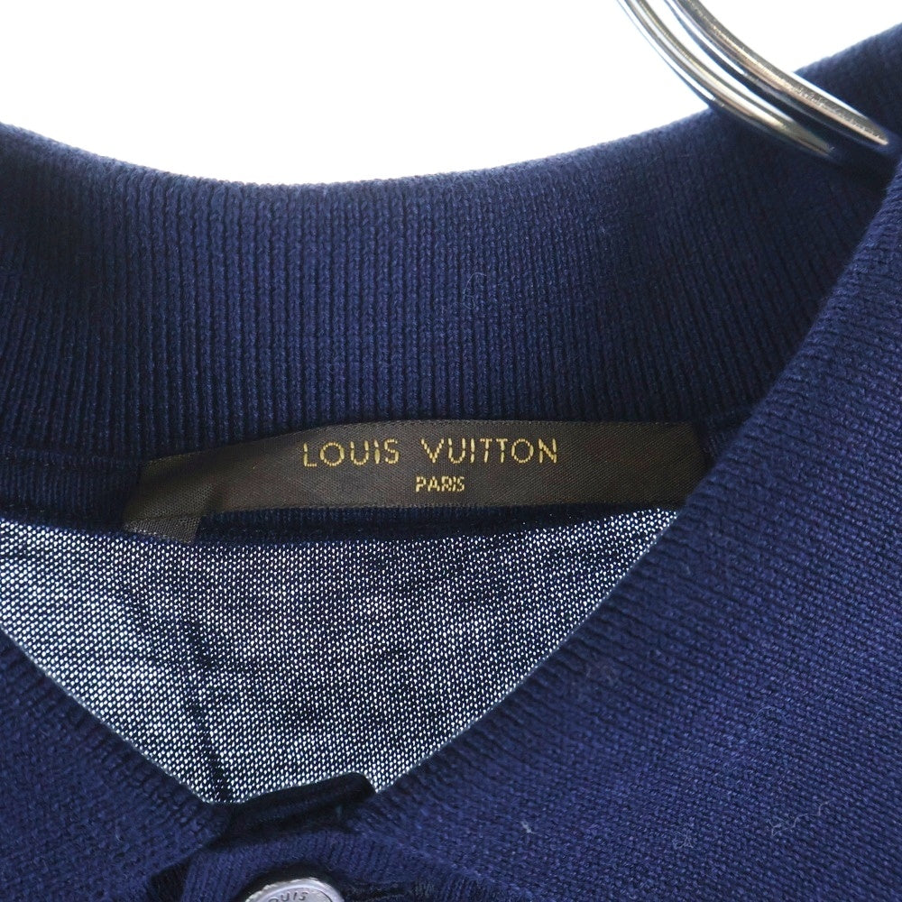 LOUIS VUITTON(ルイヴィトン) 16SS ロゴ刺繍 半袖ポロシャツ ネイビー RM161 JOA H9Y64W