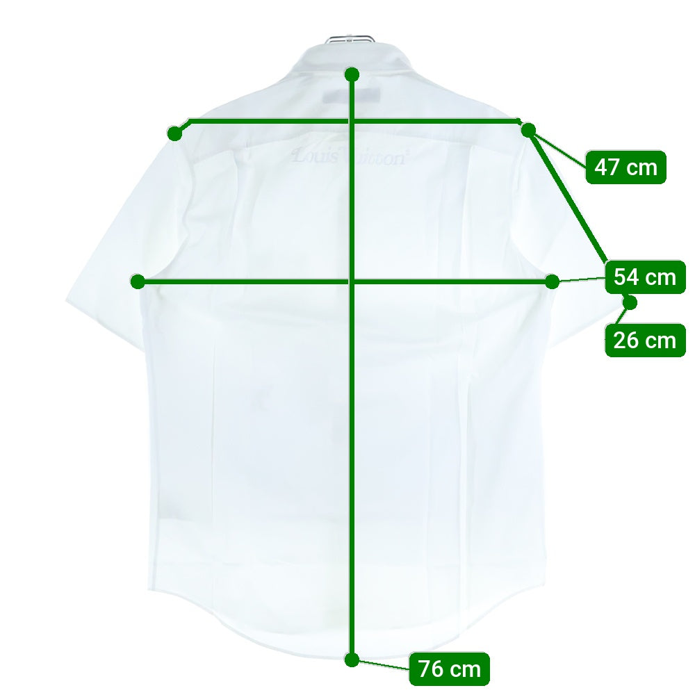 LOUIS VUITTON(ルイヴィトン) 20AW ×NIGO ニゴ 刺繍デザイン 半袖シャツ ホワイト RM202M NLZ HJS09W