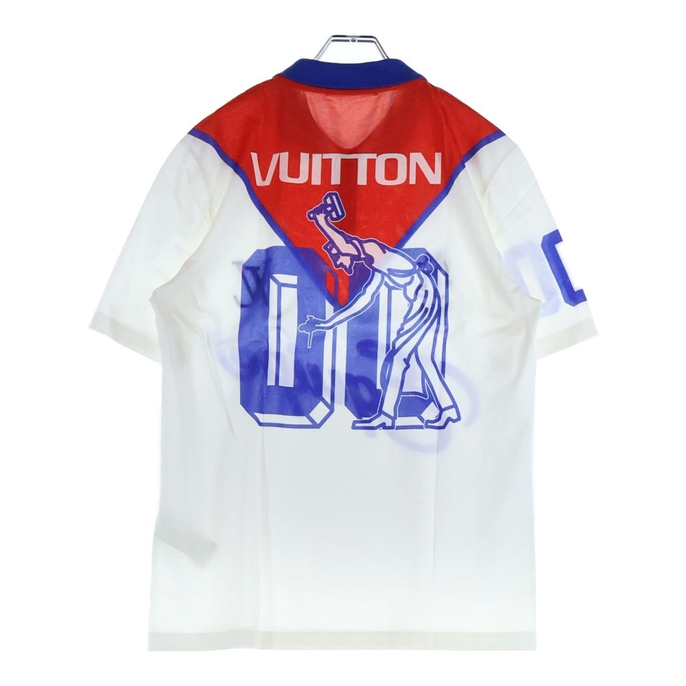 LOUIS VUITTON(ルイヴィトン) 21AW Equipe LV Polo ユニフォームデザイン 半袖ポロシャツ カットソー マルチ RM212 FB3 HLY76W