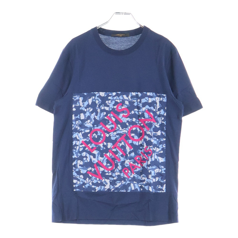 LOUIS VUITTON(ルイヴィトン) 14SS カモフラプリント クルーネック半袖Tシャツ カットソー ネイビー RM141M H5JR07 JEZ