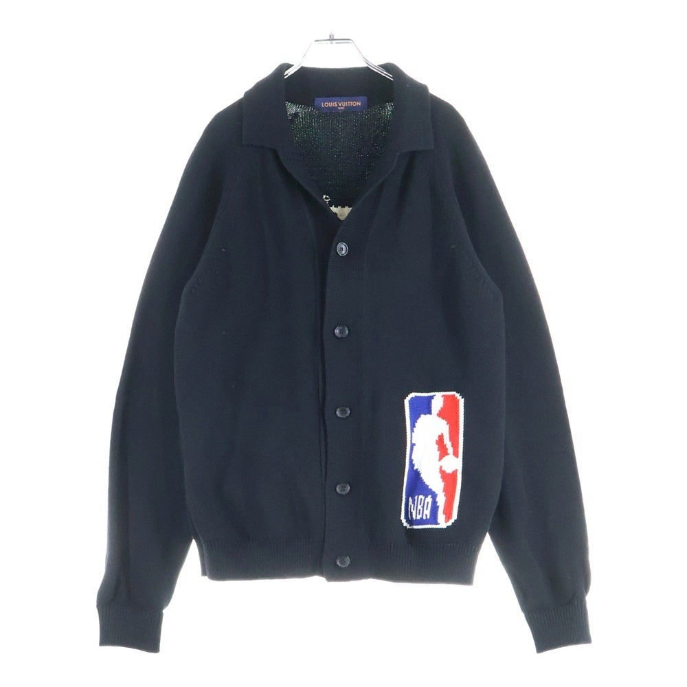 LOUIS VUITTON(ルイヴィトン) 21AW ×NBA ジャイアント モノグラム ロゴ カーディガン ニット ブラック RM211M ZNO HKN02W 21AW