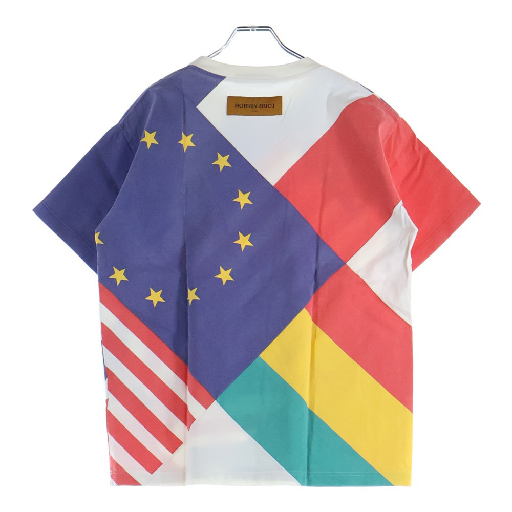 LOUIS VUITTON(ルイヴィトン) 19AW 総柄プリント クルーネック半袖Tシャツ カットソー マルチ RM192 NPG HHY81W