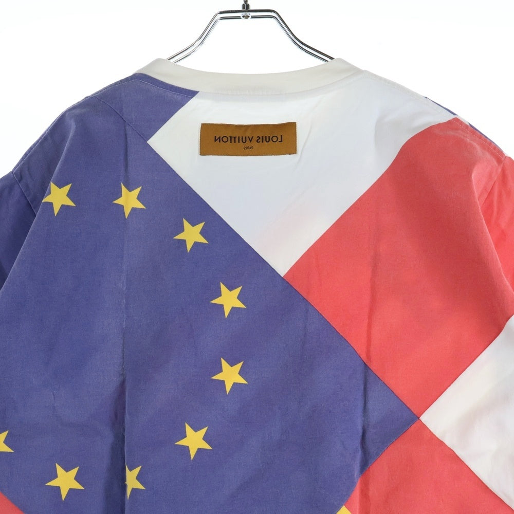 LOUIS VUITTON(ルイヴィトン) 19AW 総柄プリント クルーネック半袖Tシャツ カットソー マルチ RM192 NPG HHY81W