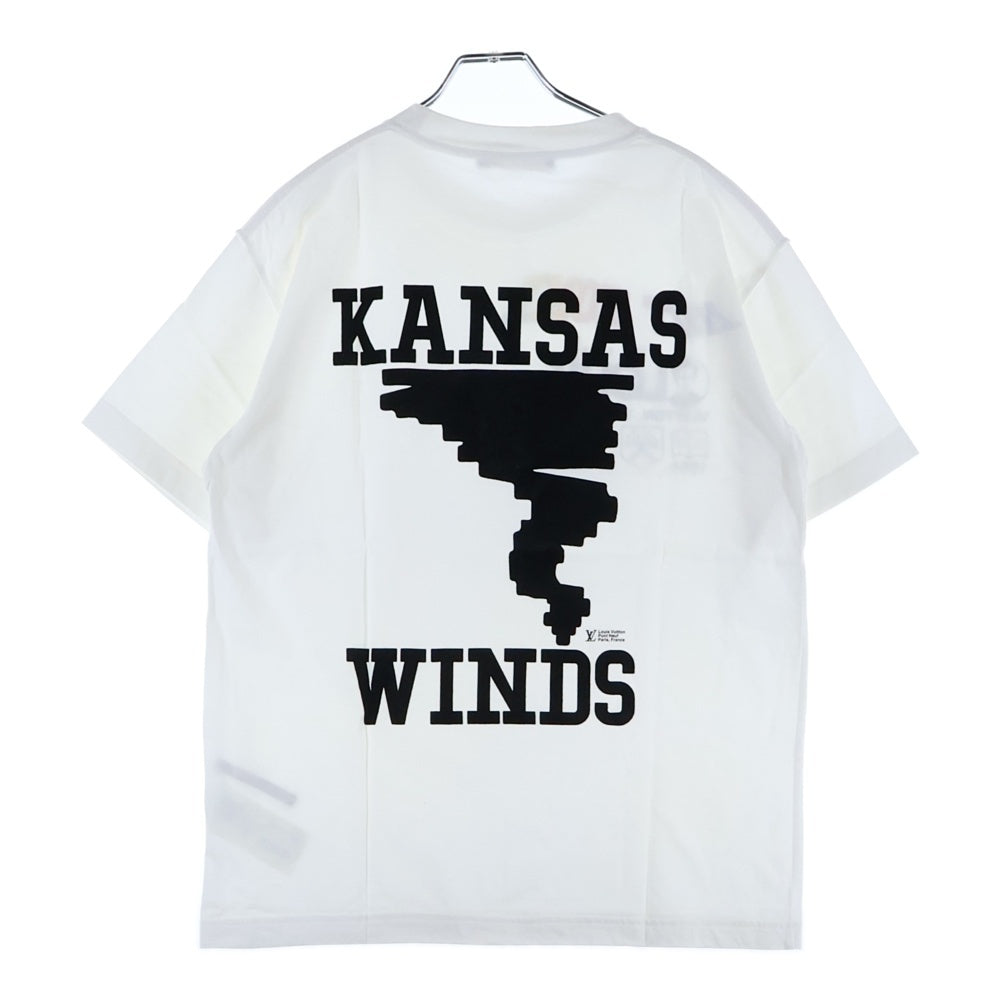LOUIS VUITTON(ルイヴィトン) 19SS Kansas Wind Print Tee RM191 LVO HGY96W カンザスウィンド フロントロゴプリント Tシャツカットソー ホワイト