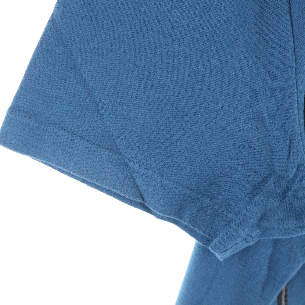 LOUIS VUITTON(ルイヴィトン) 14AW ベロア クルーネック半袖Tシャツ カットソー ネイビー RM142 H6Y62WJUS