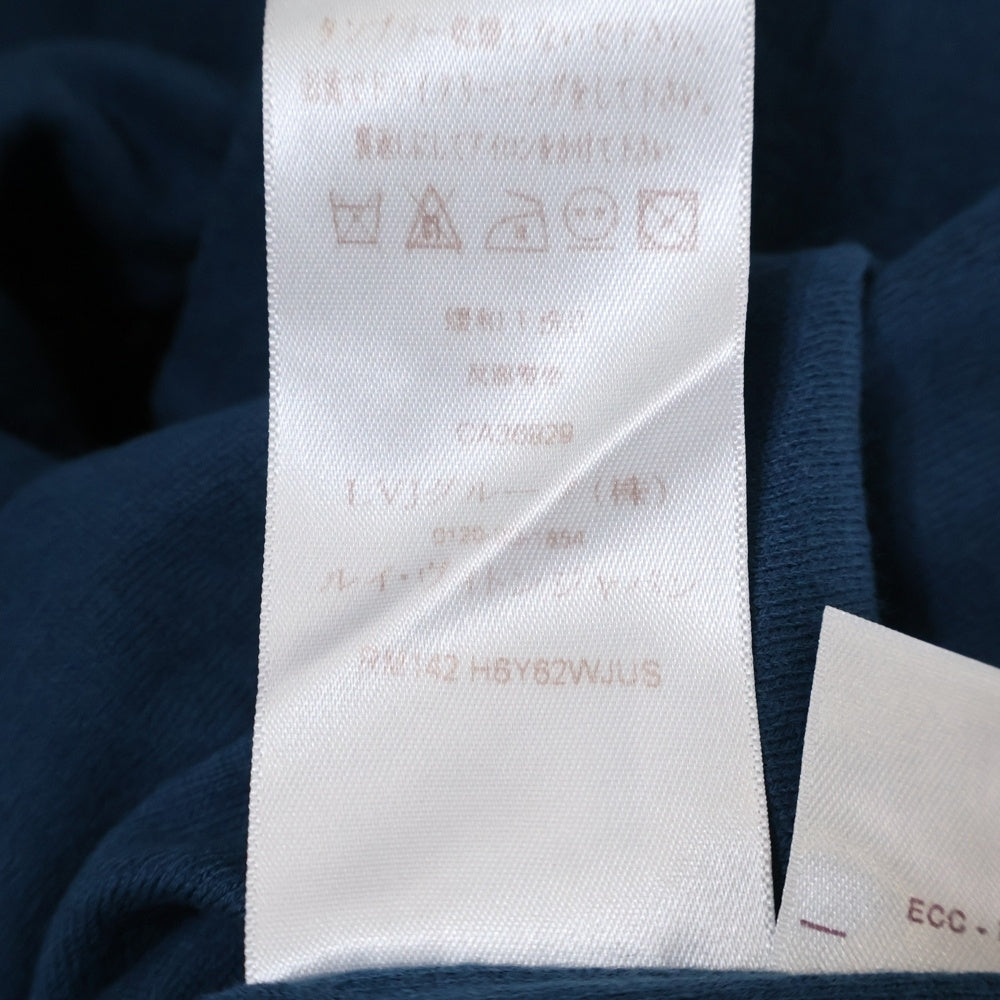LOUIS VUITTON(ルイヴィトン) 14AW ベロア クルーネック半袖Tシャツ カットソー ネイビー RM142 H6Y62WJUS