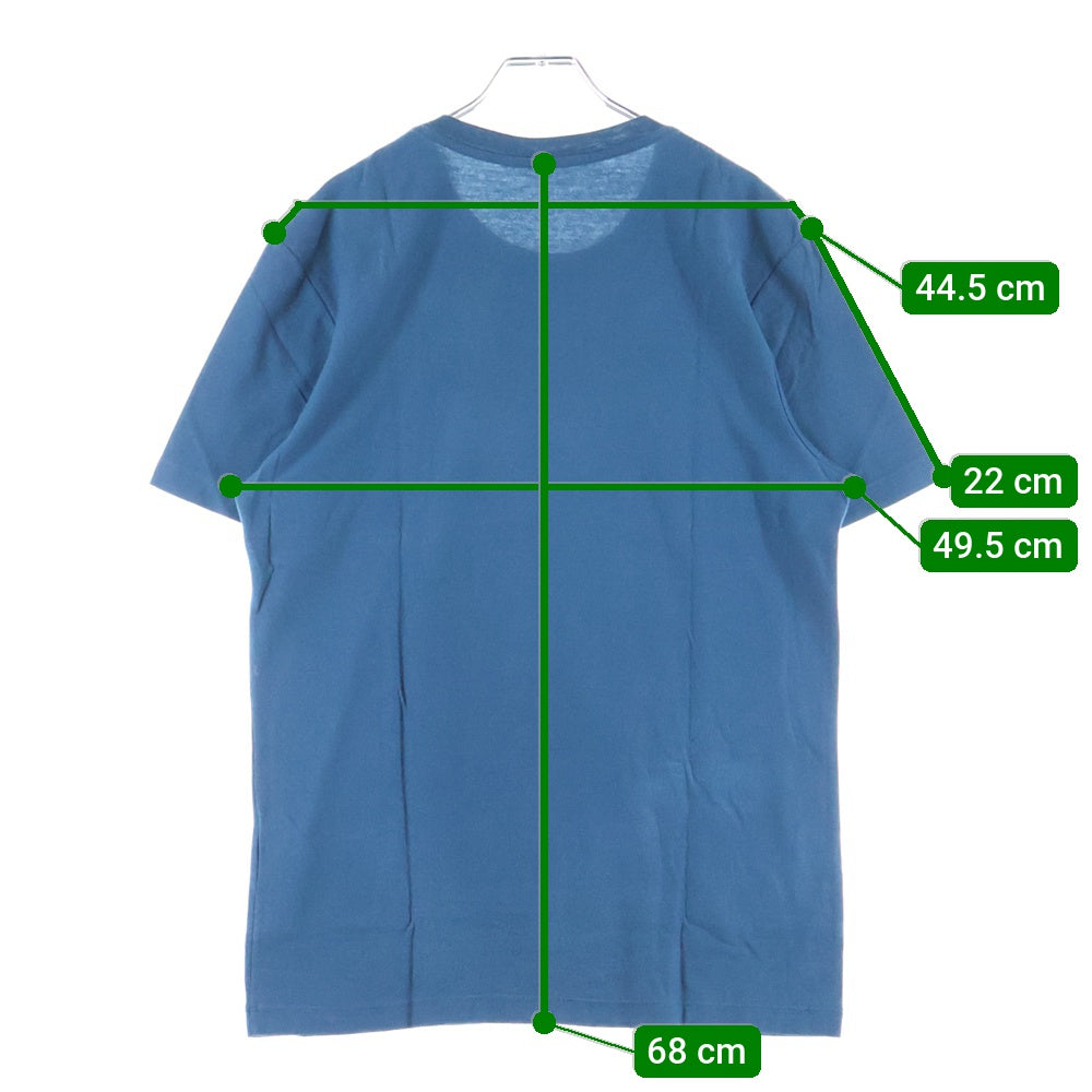 LOUIS VUITTON(ルイヴィトン) 14AW ベロア クルーネック半袖Tシャツ カットソー ネイビー RM142 H6Y62WJUS