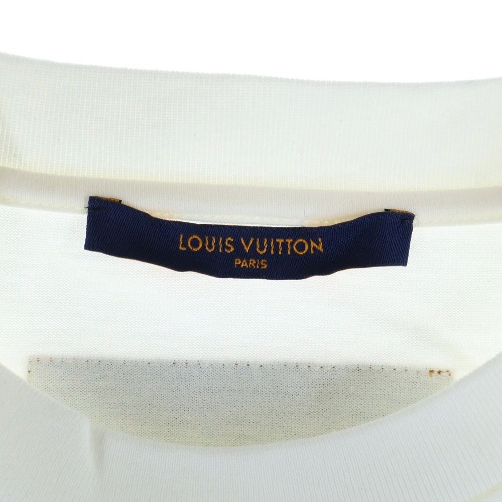 LOUIS VUITTON(ルイヴィトン) 21SS LVフロウティングプリント 半袖Tシャツ カットソー ホワイト RM211 NPG HKY86W