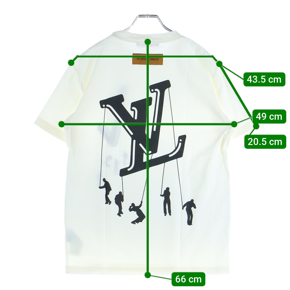 LOUIS VUITTON(ルイヴィトン) 21SS LVフロウティングプリント 半袖Tシャツ カットソー ホワイト RM211 NPG HKY86W
