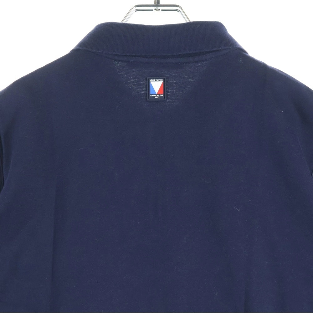 LOUIS VUITTON(ルイヴィトン) アメリカズカップ Vロゴ 半袖ポロシャツ ネイビー H9Y67WJII