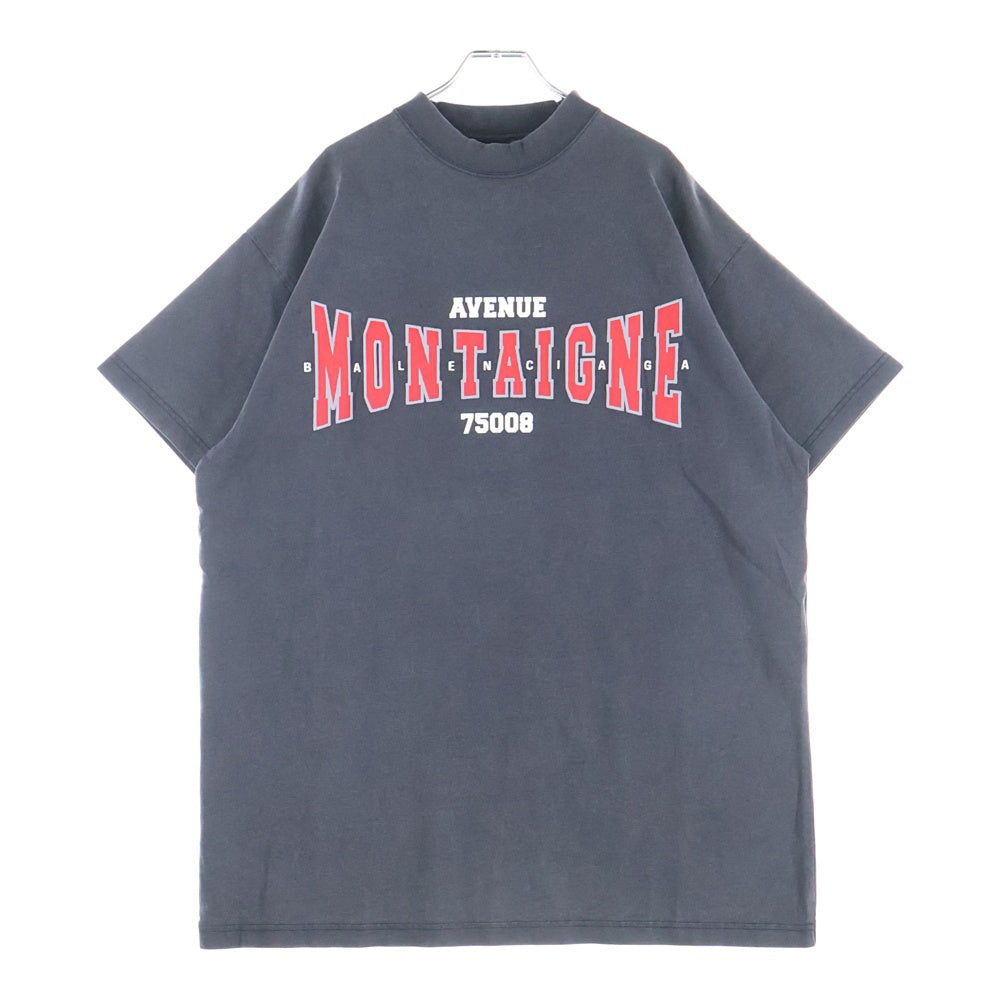 BALENCIAGA(バレンシアガ) パッチ刺繍 半袖Tシャツ カットソー ブラック 787349 TRVN3