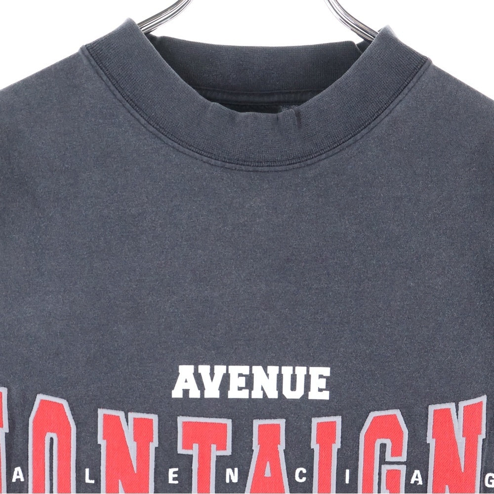 BALENCIAGA(バレンシアガ) パッチ刺繍 半袖Tシャツ カットソー ブラック 787349 TRVN3