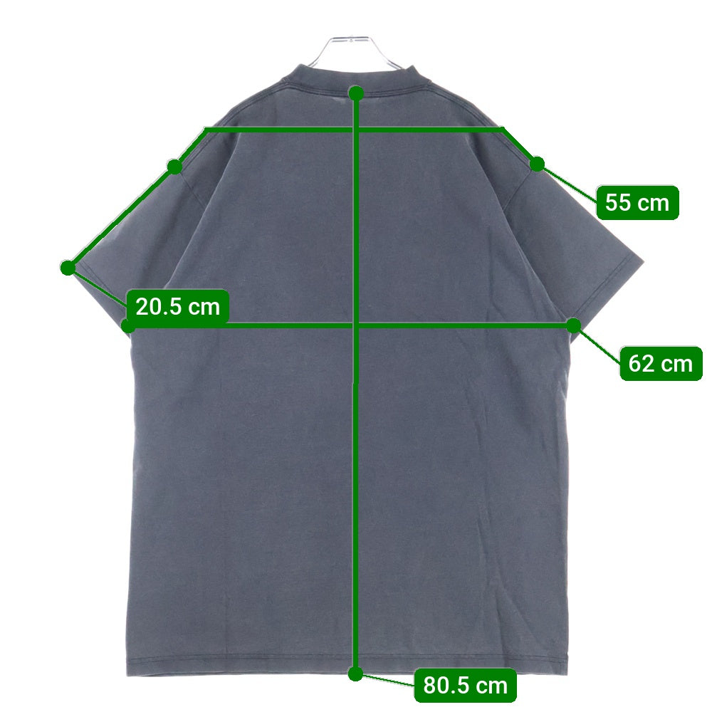 BALENCIAGA(バレンシアガ) パッチ刺繍 半袖Tシャツ カットソー ブラック 787349 TRVN3