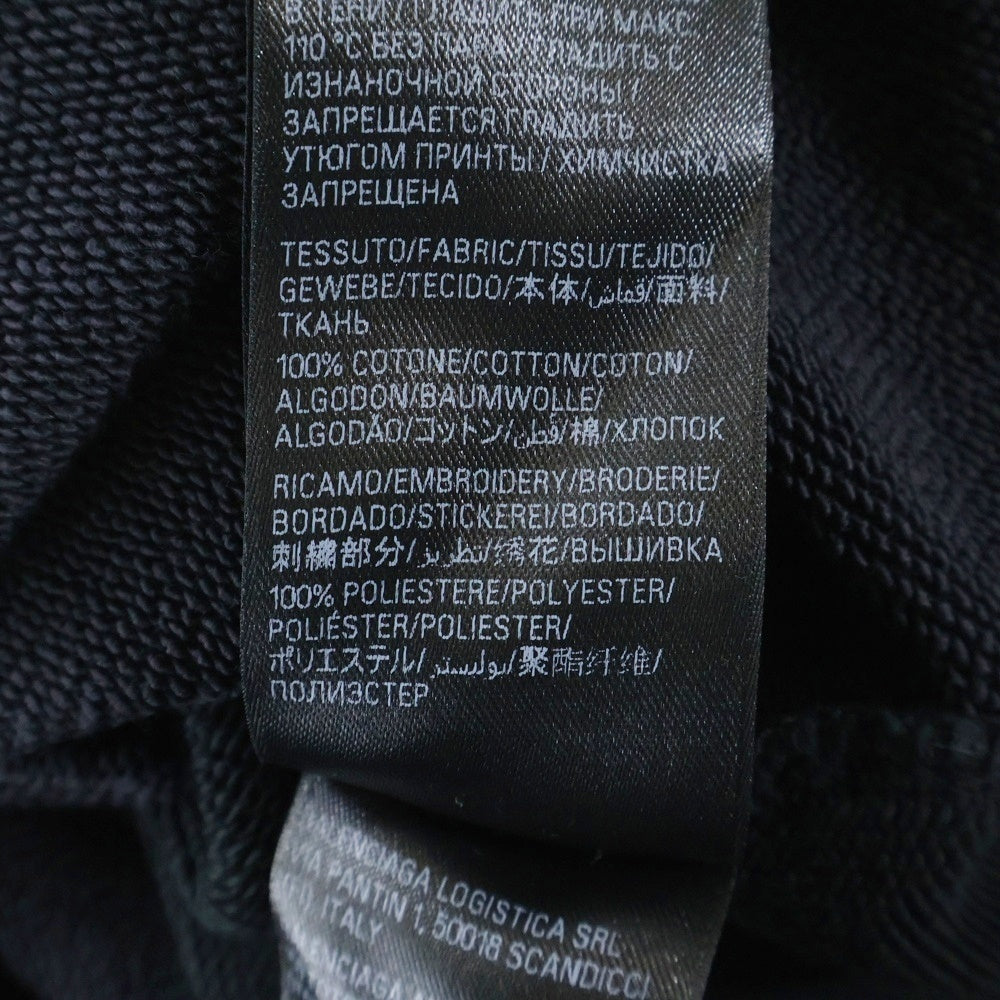 BALENCIAGA(バレンシアガ) 24SS Double Front Crew 791614 TQVQ7ダブルフロント ダメージ加工 クルーネック スウェットトレーナー ブラック
