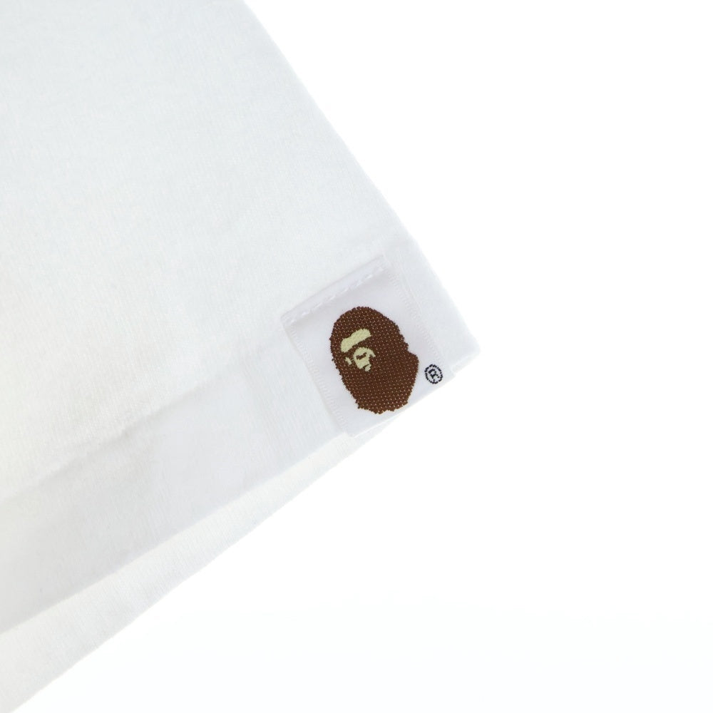A BATHING APE(アベイシングエイプ) BABY MiLO ベイビーマイロ プリント 半袖Tシャツ カットソー ホワイト 002TEL801005M