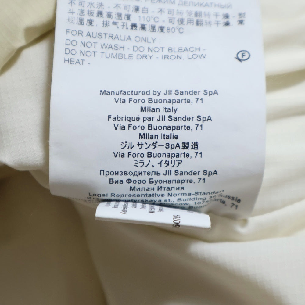 JIL SANDER +(ジルサンダープラス) ジップアップダウンベスト ジャケット アイボリー JPPU440194