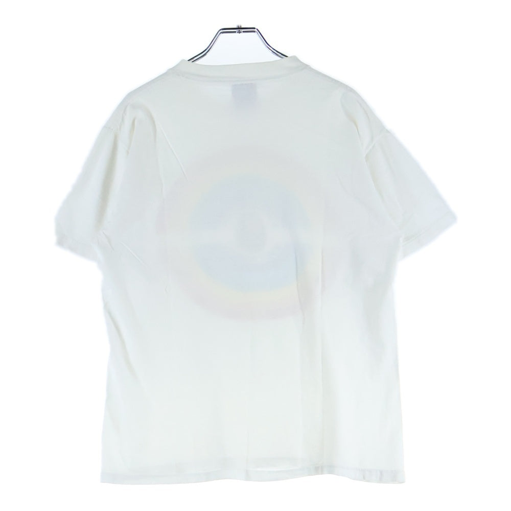 BAPE BY A BATHING APE(ベイプ ア ベイシング エイプ) 90S Rainbow Circle Logo レインボーサークルロゴ 半袖Tシャツ カットソー ホワイト