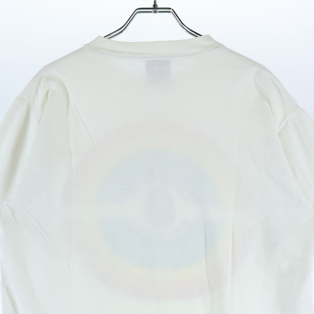 BAPE BY A BATHING APE(ベイプ ア ベイシング エイプ) 90S Rainbow Circle Logo レインボーサークルロゴ 半袖Tシャツ カットソー ホワイト