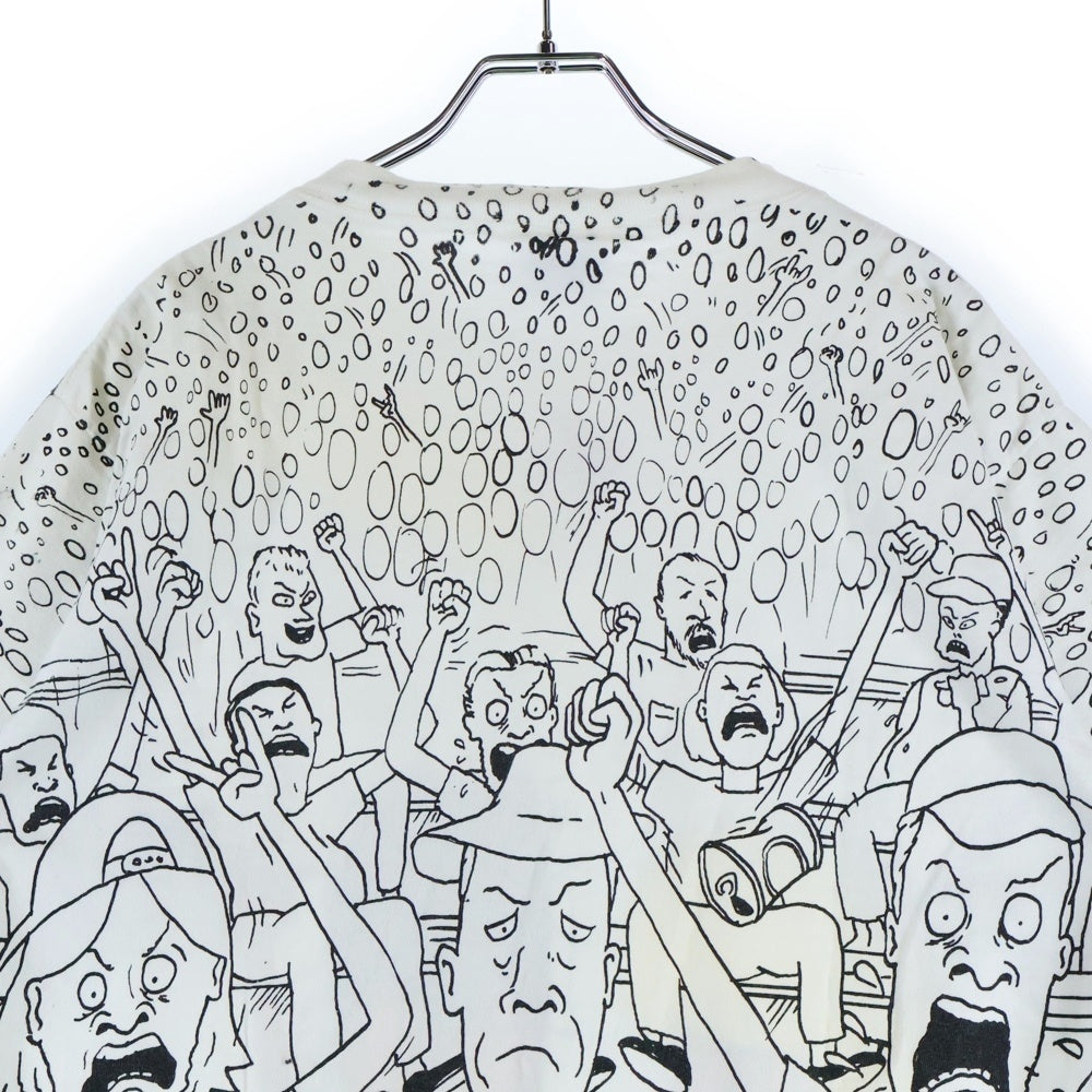VINTAGE(ヴィンテージ) 90's BEAVIS AND BUTT-HEAD ビーバス アンド バットヘッド 半袖Tシャツ カットソー ホワイト
