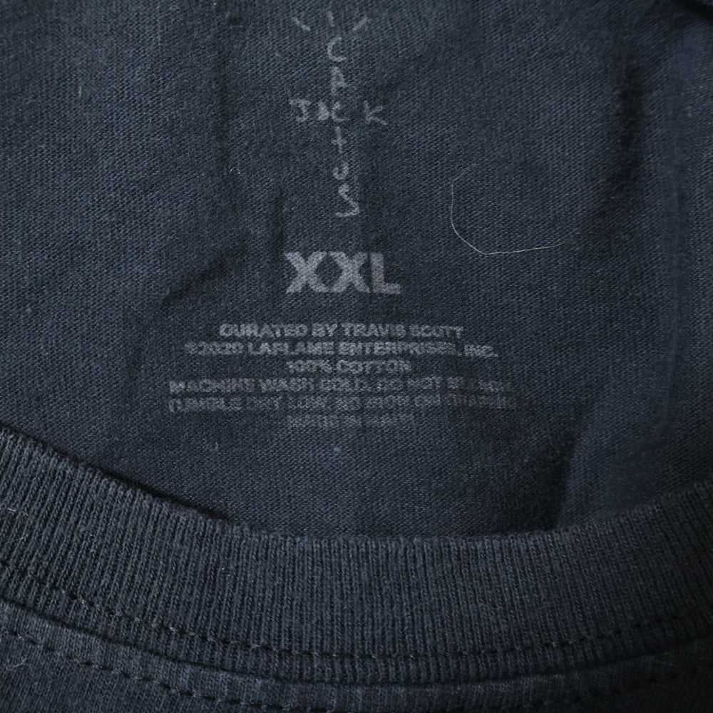 Cactus Jack(カクタスジャック) トラヴィス グラフィックプリント 半袖Tシャツ カットソー ブラック