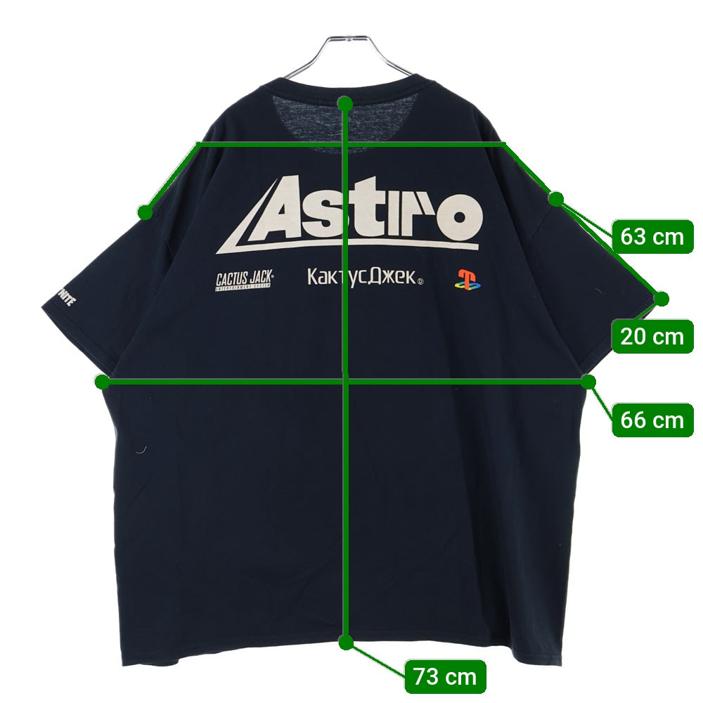 Cactus Jack(カクタスジャック) トラヴィス グラフィックプリント 半袖Tシャツ カットソー ブラック