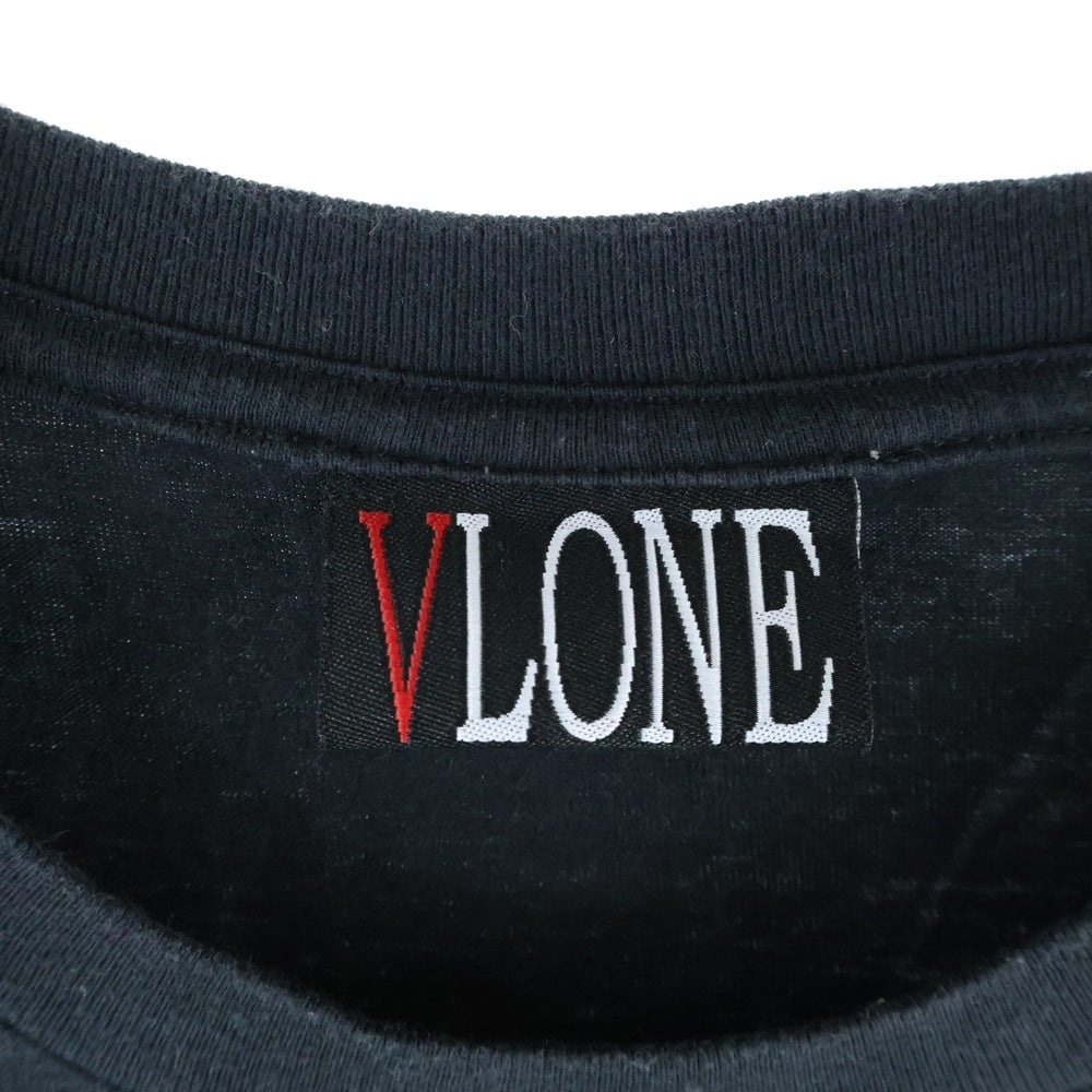 VLONE(ヴィーロン) ロゴプリント 半袖Tシャツ カットソー ブラック