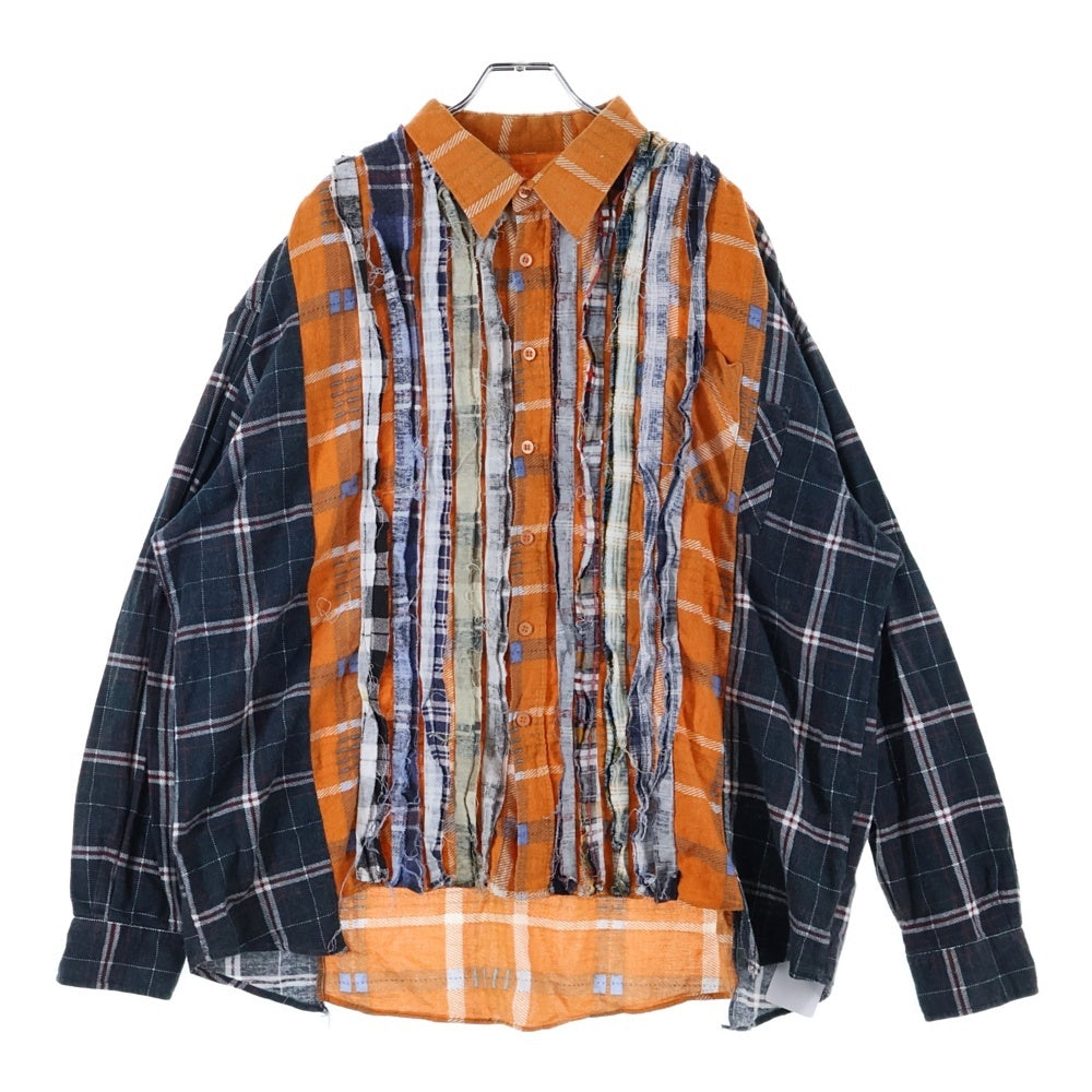 Rebuild by needles(リビルドバイニードルス) Flannel Shirt チェック柄 ネルシャツ 長袖シャツ マルチカラー GL293