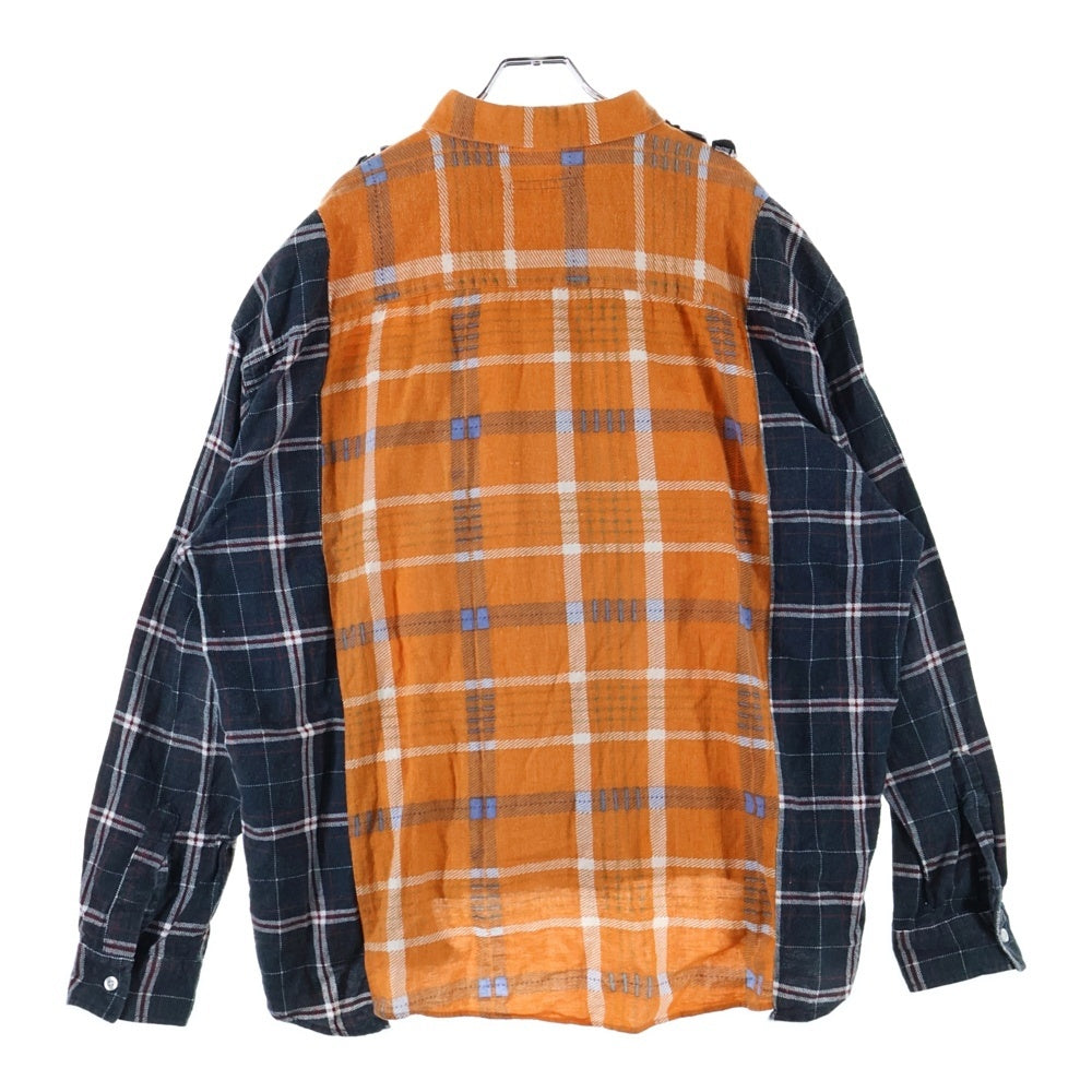 Rebuild by needles(リビルドバイニードルス) Flannel Shirt チェック柄 ネルシャツ 長袖シャツ マルチカラー GL293