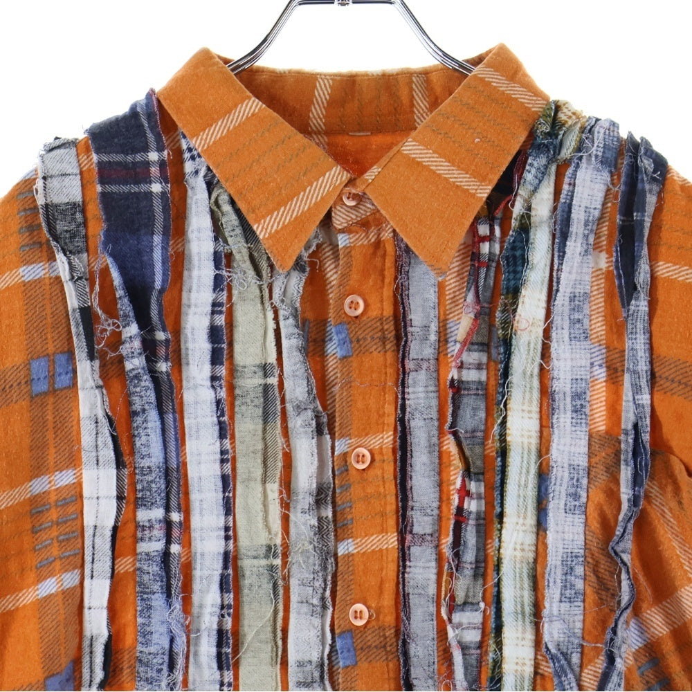 Rebuild by needles(リビルドバイニードルス) Flannel Shirt チェック柄 ネルシャツ 長袖シャツ マルチカラー GL293