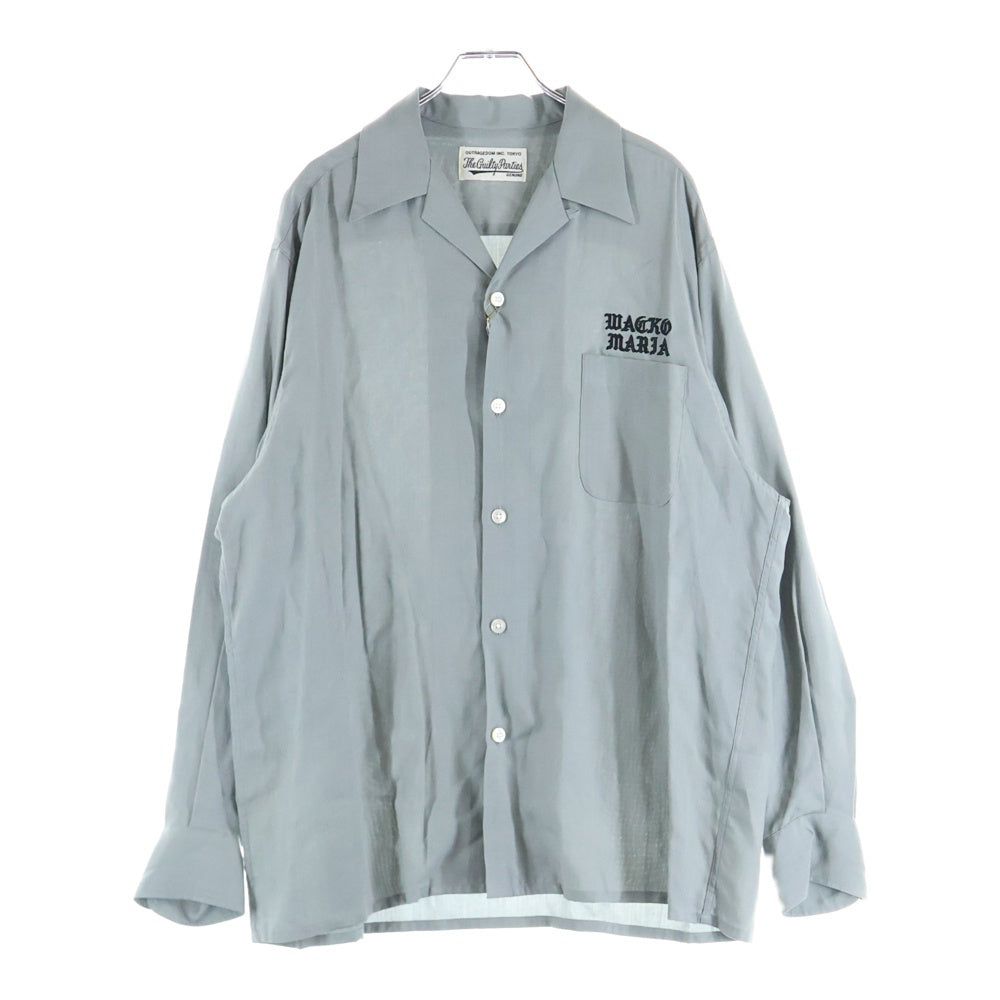 WACKO MARIA(ワコマリア) 24SS 50'S SHIRT L/S -TYPE 2 長袖シャツ グレー 24SS-WMS-OC07