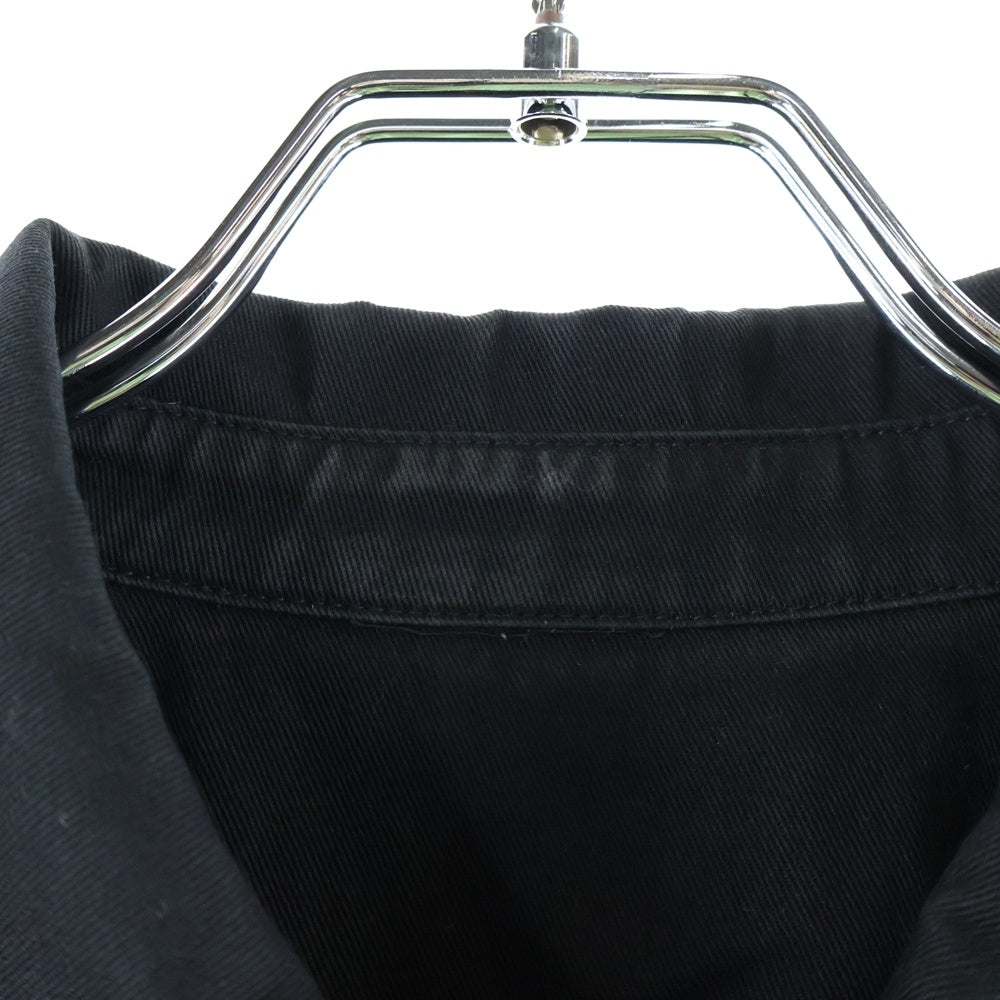 Rick Owens(リックオウエンス) 22SS COTTON TWILL OUTER SHIRT コットンツイルアウターシャツ ブラック RU01B1729-DLX
