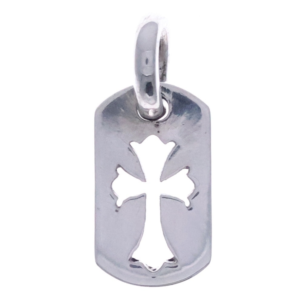 CHROME HEARTS(クロムハーツ) DT TNY CO CRS タイニーカットアウトクロスドッグタグ チャーム ペンダントトップ シルバー BCA252
