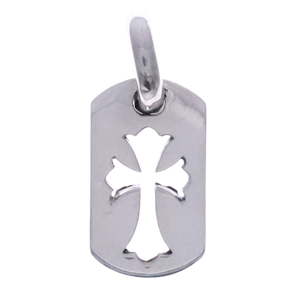 CHROME HEARTS(クロムハーツ) DT TNY CO CRS タイニーカットアウトクロスドッグタグ チャーム ペンダントトップ シルバー BCA252