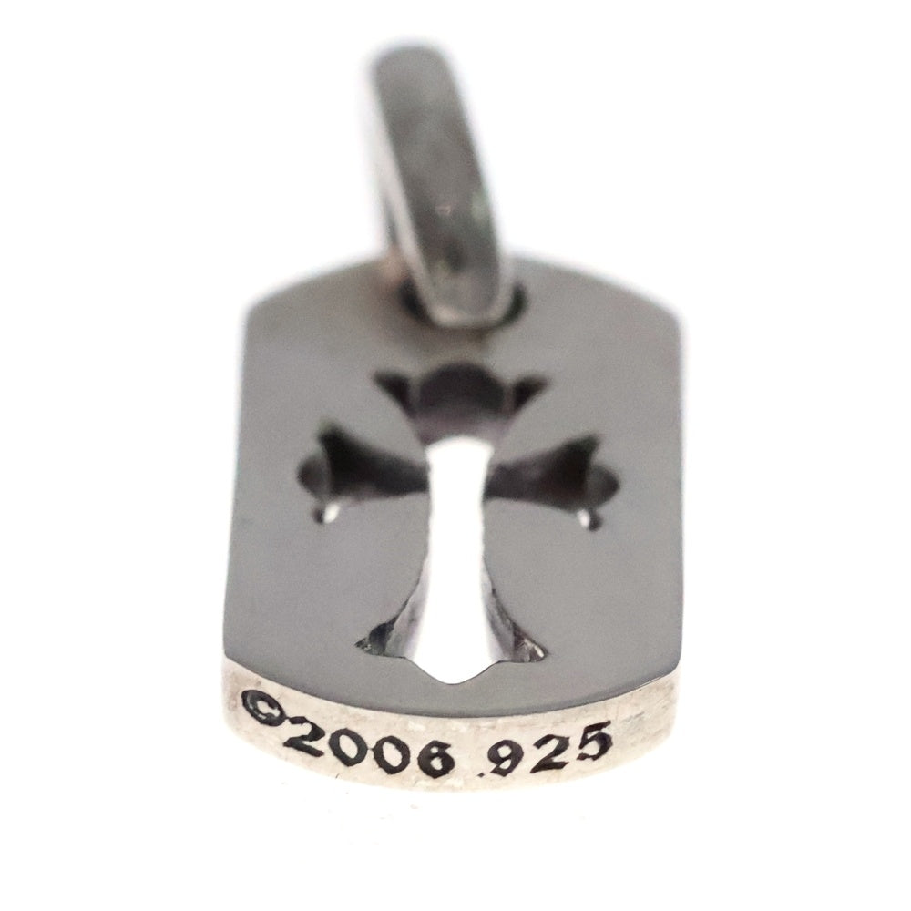 CHROME HEARTS(クロムハーツ) DT TNY CO CRS タイニーカットアウトクロスドッグタグ チャーム ペンダントトップ シルバー BCA252