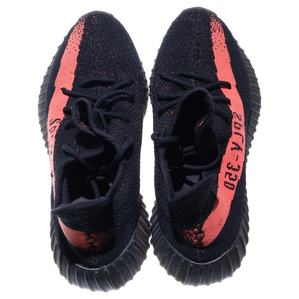 adidas YEEZY(アディダス イージー) YEEZY BOOST 350 V2 Core Black イージーブースト ローカットスニーカー ブラック/オレンジ 28.5cm BY9612