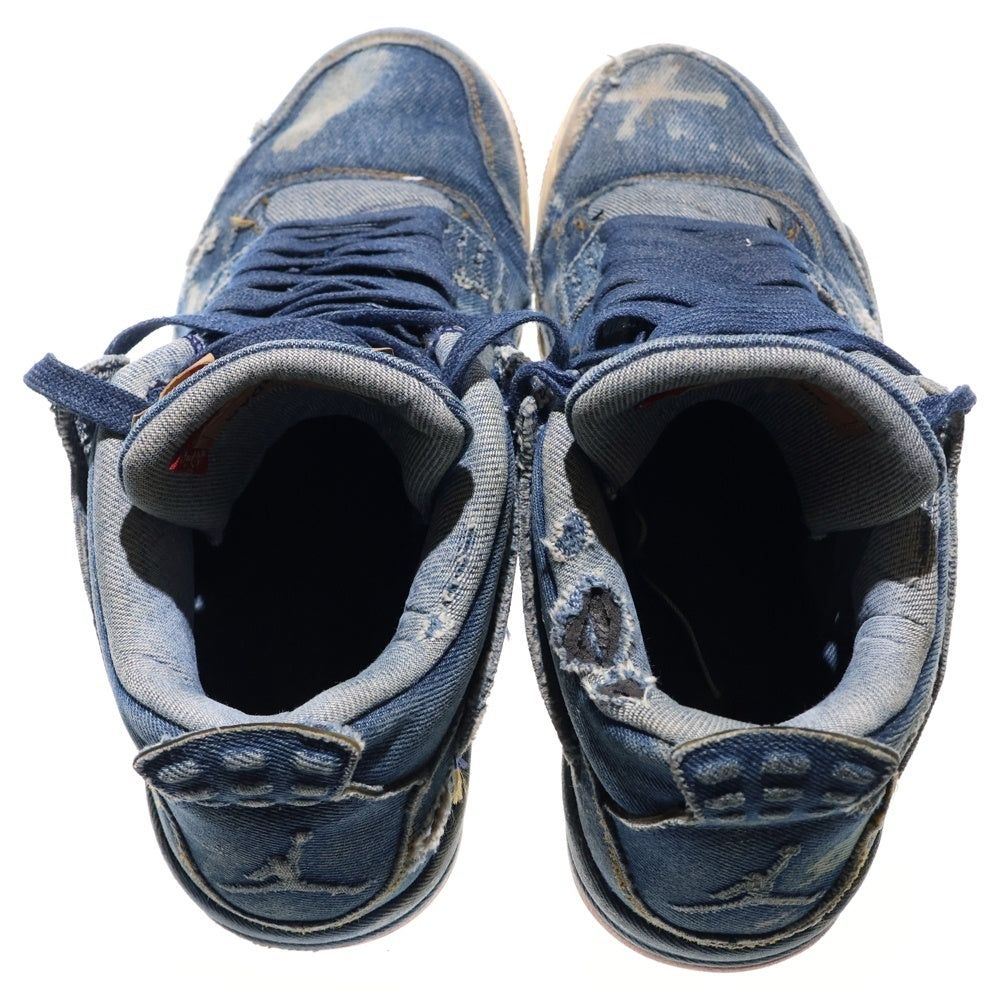 NIKE(ナイキ) AIR JORDAN 4 RETRO LEVIS NRG DENIM エアジョーダンレトロ4 ハイカットスニーカー インディゴ 27.5cm AO2571-401