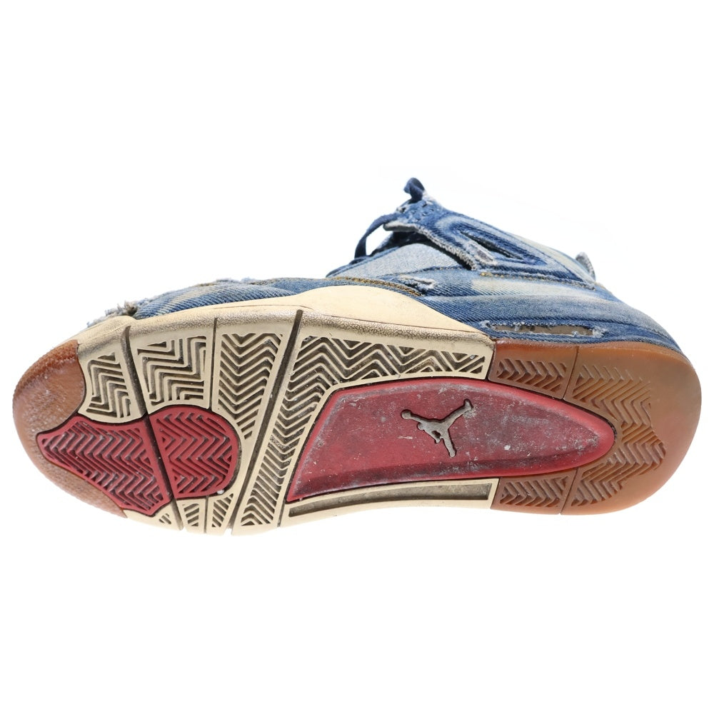 NIKE(ナイキ) AIR JORDAN 4 RETRO LEVIS NRG DENIM エアジョーダンレトロ4 ハイカットスニーカー インディゴ 27.5cm AO2571-401