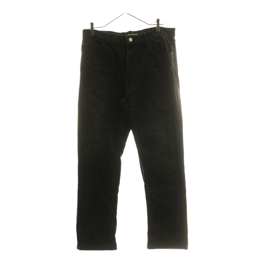 BALENCIAGA(バレンシアガ) ウォッシュド ストレートデニムパンツ ブラック 600382