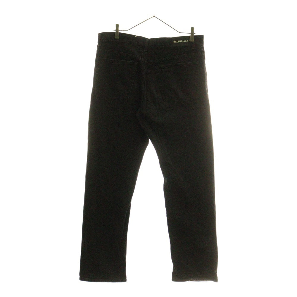 BALENCIAGA(バレンシアガ) ウォッシュド ストレートデニムパンツ ブラック 600382